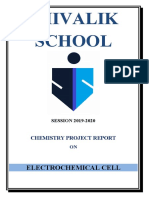 Chemistry Project On Electrochemical Cell