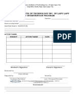 Intervention Program Layout 1