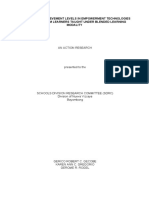 Mastery and Achievement Levels in Empowerment Technologies of Grade 11 Stem Learners Taught Under Blended Learning Modality