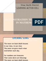 DEMONSTRATION TEACHING in MATHEMATICS VI