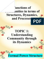 3 Functions of Communities in Terms of Structures