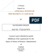 Credit Appraisal Process of Axis Bank