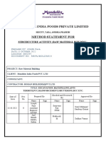 Method Statement For SubStructure Activity