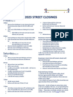 2023 Amway River Bank Run Street Closings