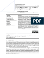 Machine Learning Approach For Predicting Heart and Diabetes Diseases Using Data-Driven Analysis