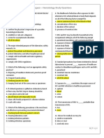 Turgeon - Hematology Study Questions