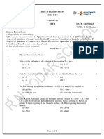 Grade9 - Test2 - SET 1