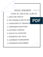 CBSE Class 7 Mathematics Worksheet