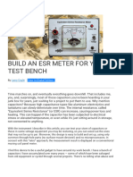 Build An Esr Meter For Your Test Bench