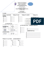 Answer Sheet Grade Three-Sampaguita S.Y.2021-2022 English 3 Week 6/module 7