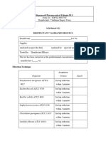 SOP For Disinfectants Efficacy Test