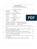 Coordinate Geometry Imp Questions Paper 1