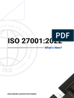 Iso27001 - 2013 VS 2022