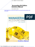 Dwnload Full Managerial Accounting 5th Edition Jiambalvo Solutions Manual PDF