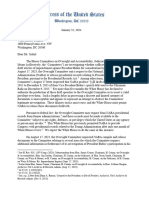 White House PRA Production Letter