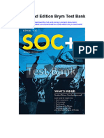 Soc 2Nd Edition Brym Test Bank Full Chapter PDF