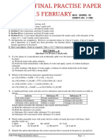 Science Class X Sample Paper Test 12 For Board Exam 2024