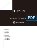 Citizen Eco Drive Watch Manual