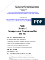 Solution Manual For Interpersonal Communication Relating To Others Canadian 7Th Edition Beebe 0134276647 9780134276649 Full Chapter PDF