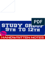 Chapter 3 MOTION in A STRAIGHT LINE Physics Handwritten Notes