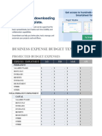 HR Budget Calender