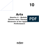 Arts 10 Q4 Module 1 Theater Arts Themes and Elements of Art Applied To Performance