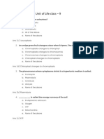 The Fundamental Unit of Life Class