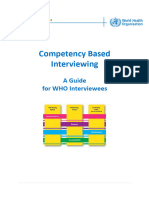 CBI Guide To WHO Interviewees (2015)