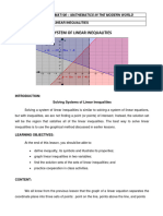 MMW Lesson 11 Week 11 System of Linear Inequalities