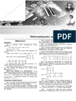 DETERMINANTS & MATRICES Theory