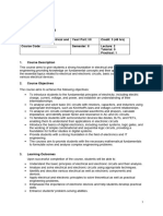 Basic Electrical and Electronics Engineering Syllabus