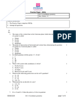 QP CB IX Math Ch 3 Coordinate Geometry MCQ