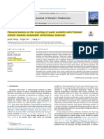 Characterisation On The Recycling of Waste Sea Shells