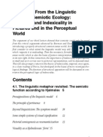 Lecture 4: From The Linguistic Model To Semiotic Ecology: Structure and Indexicality in Pictures and in The Perceptual World