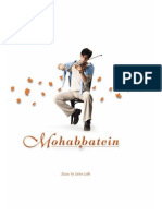 Mohabbatein Violin Sheet Music