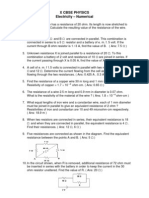 Electricity Numericals