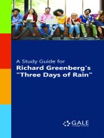 A Study Guide for Richard Greenberg's "Three Days of Rain"