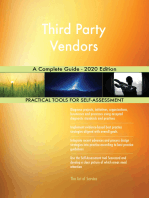 Third Party Vendors A Complete Guide - 2020 Edition