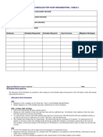 Planning/Managing Work Schedules For Your Organization-Table 2