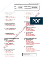 Mole Concept - Exercise With Answer