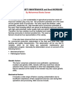 Maintenance of Wheat Varieties