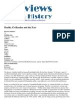 Reviews in History - Health Civilization and The State - 2012-03-08
