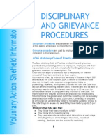 Disciplinary Grievance Procedures 