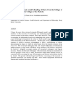 Reconsidering Hannah Arendt's Reading of Marx: From The Critique of Totalitarianism To The Critique of The DIalectic by Christopher Holman