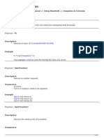 Formula Functions: Category: Planswift 8 Users Manual - Using Planswift - Templates & Formulas