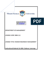 Uman Resource Management MODULE