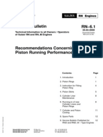 Service Bulletin RN-6.1: Technical Information To All Owners / Operators of Sulzer RN and RN..M Engines 25.02.2000