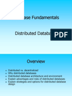 Database Fundamentals Distributed Databases