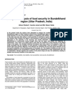 A Regional Analysis of Food Security in Bundelkhand Region (Uttar Pradesh, India)