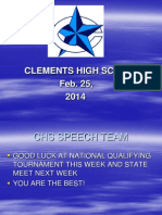 Clements High School Feb. 25, 2014